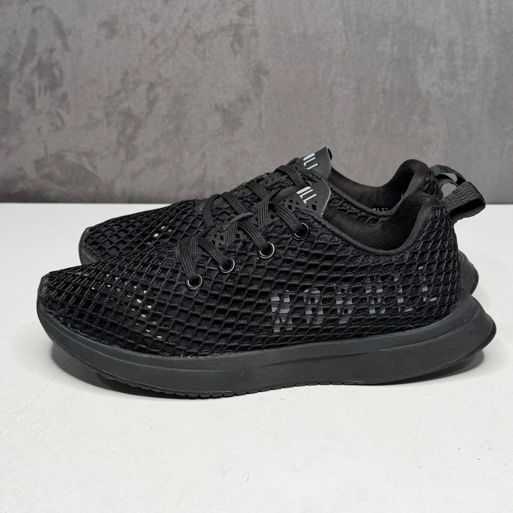 NOBULL Mesh‎ Runner Sneakers Womens 6.5 Mens 5 Black Breathable Training Shoes